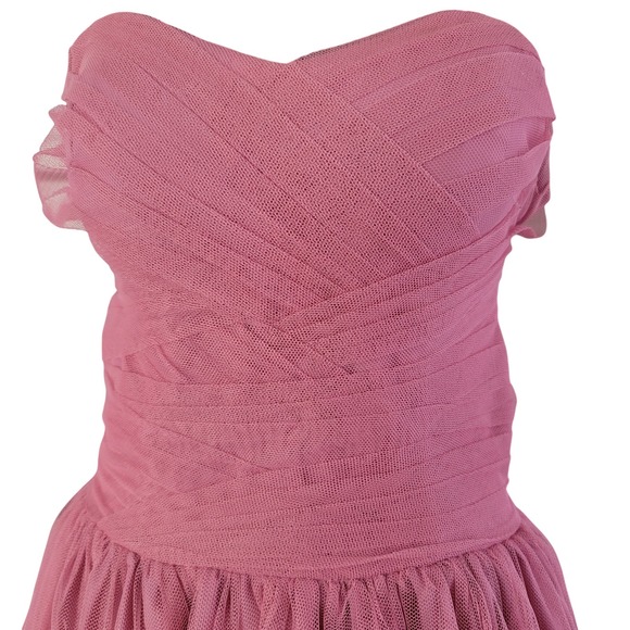 Bill Levkoff Formal Babydoll Dress Ethereal Fairy Angelcore Strapless Tulle 8 - Picture 3 of 7